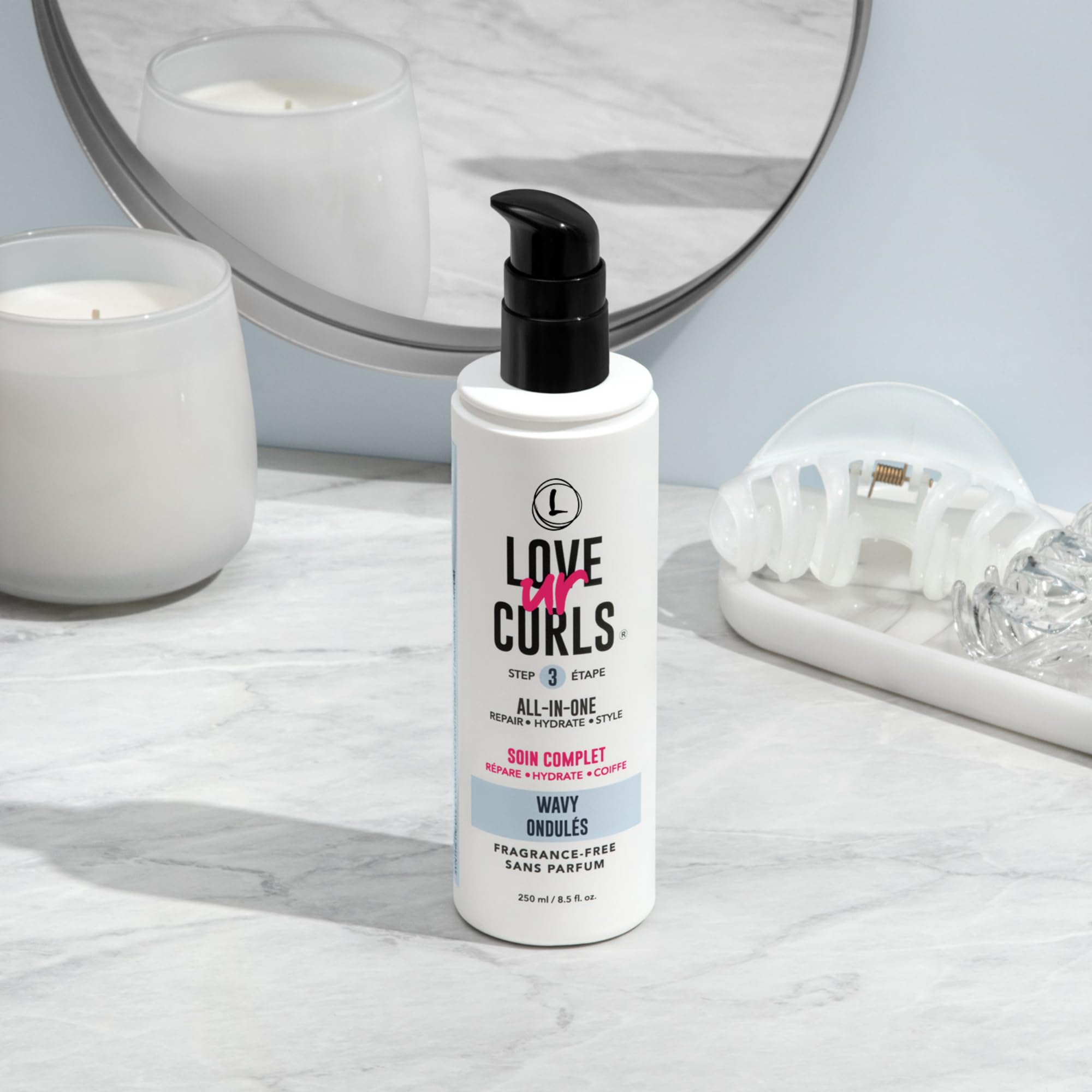 Love Ur Curls sans parfum: soin doux pour cheveux sensibles.