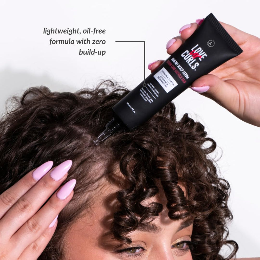 Love Ur Curls Serum, acide hyaluronique hydrolysé hydrate en profondeur le cuir chevelu.