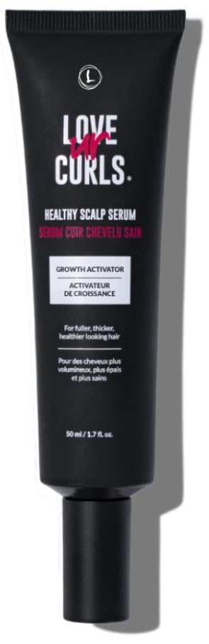 Love Ur Curls Serum, flacon-pompe, hydrate le cuir chevelu en profondeur.