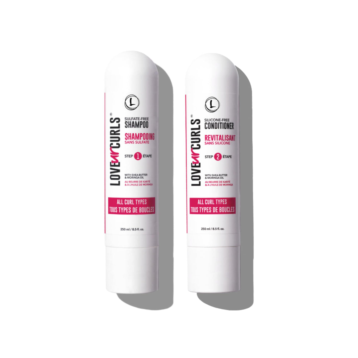 Love Ur Curls Shampoing: bouteille nette nettoyant en douceur les boucles et le cuir chevelu.