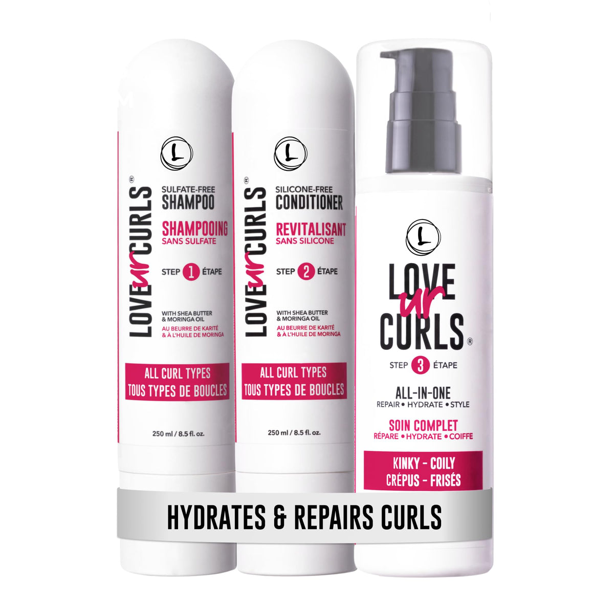 Love Ur Curls Shampoing pour boucles définies et souples sans lourdeur.