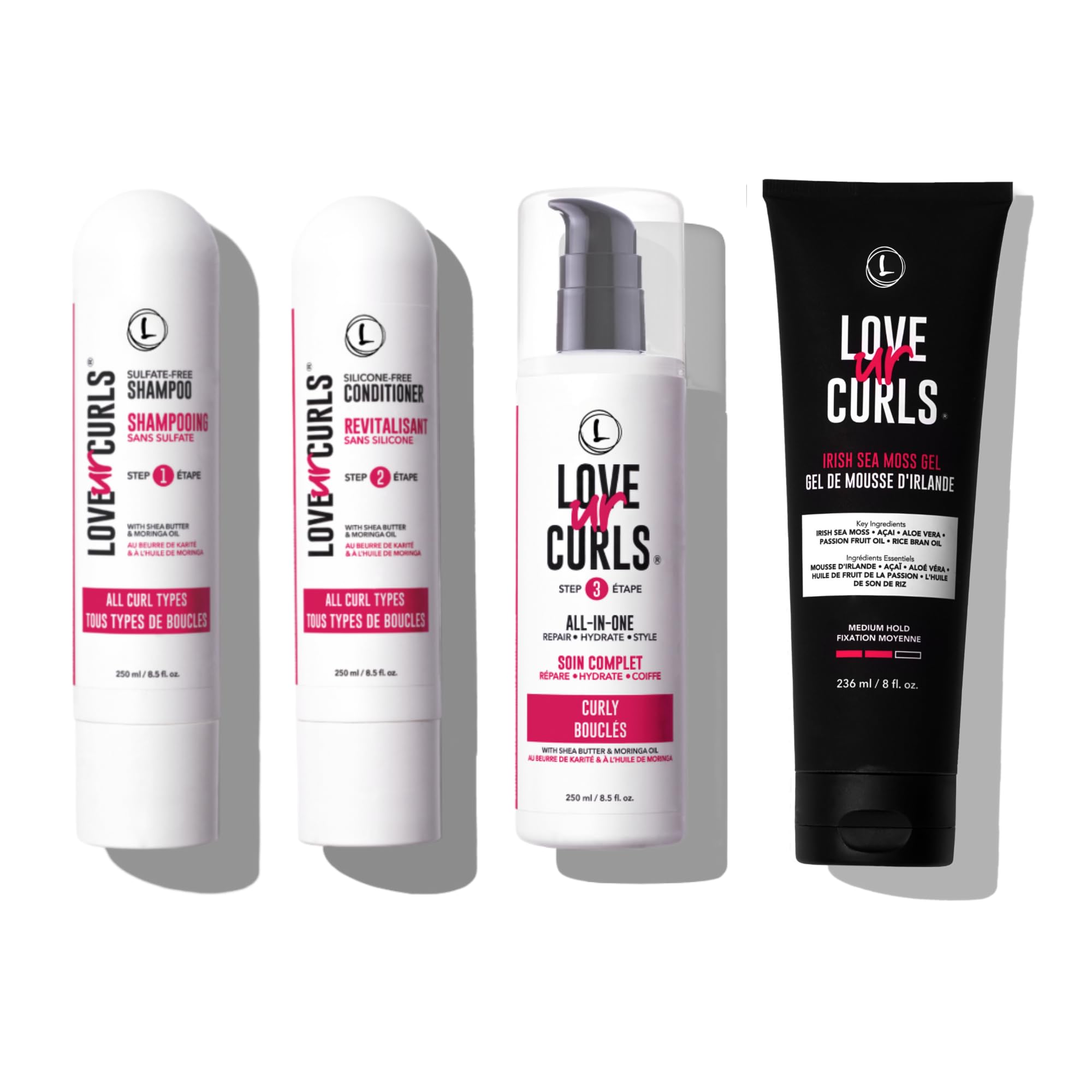 Love Ur Curls shampooing pour boucles définies et douces.