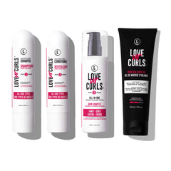 Love Ur Curls shampooing définition dans flacon pour boucles nettes et définies.