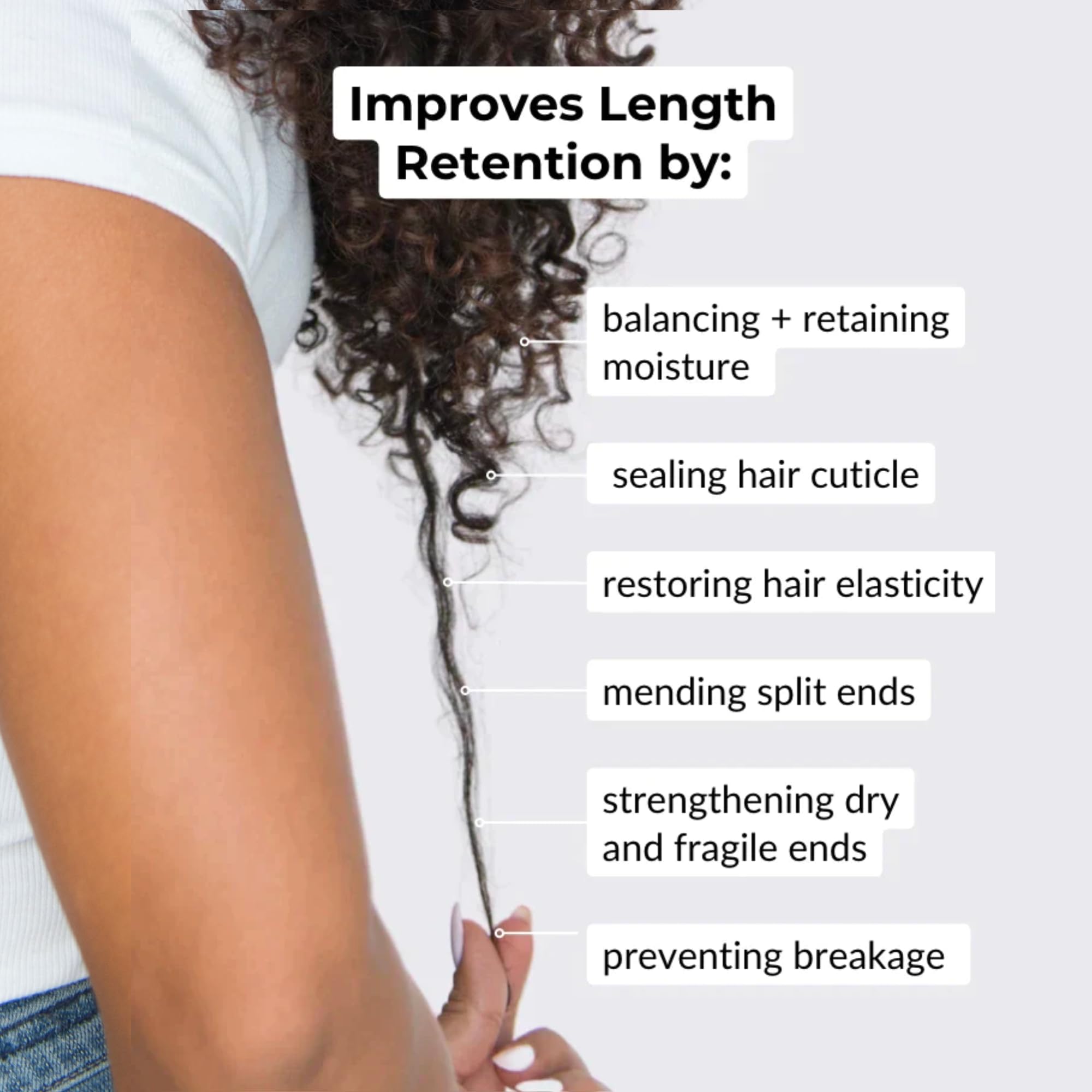 Cheveux plus élastiques après l'utilisation régulière du produit Love Ur Curls.