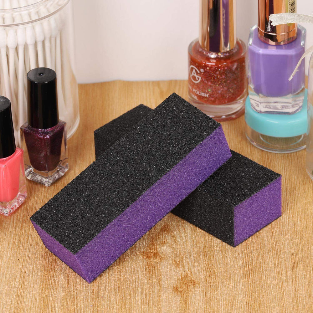 LoveBB kit-polissage ongles, 3 cotes, grain 80-120, idéal pour retouches rapides.