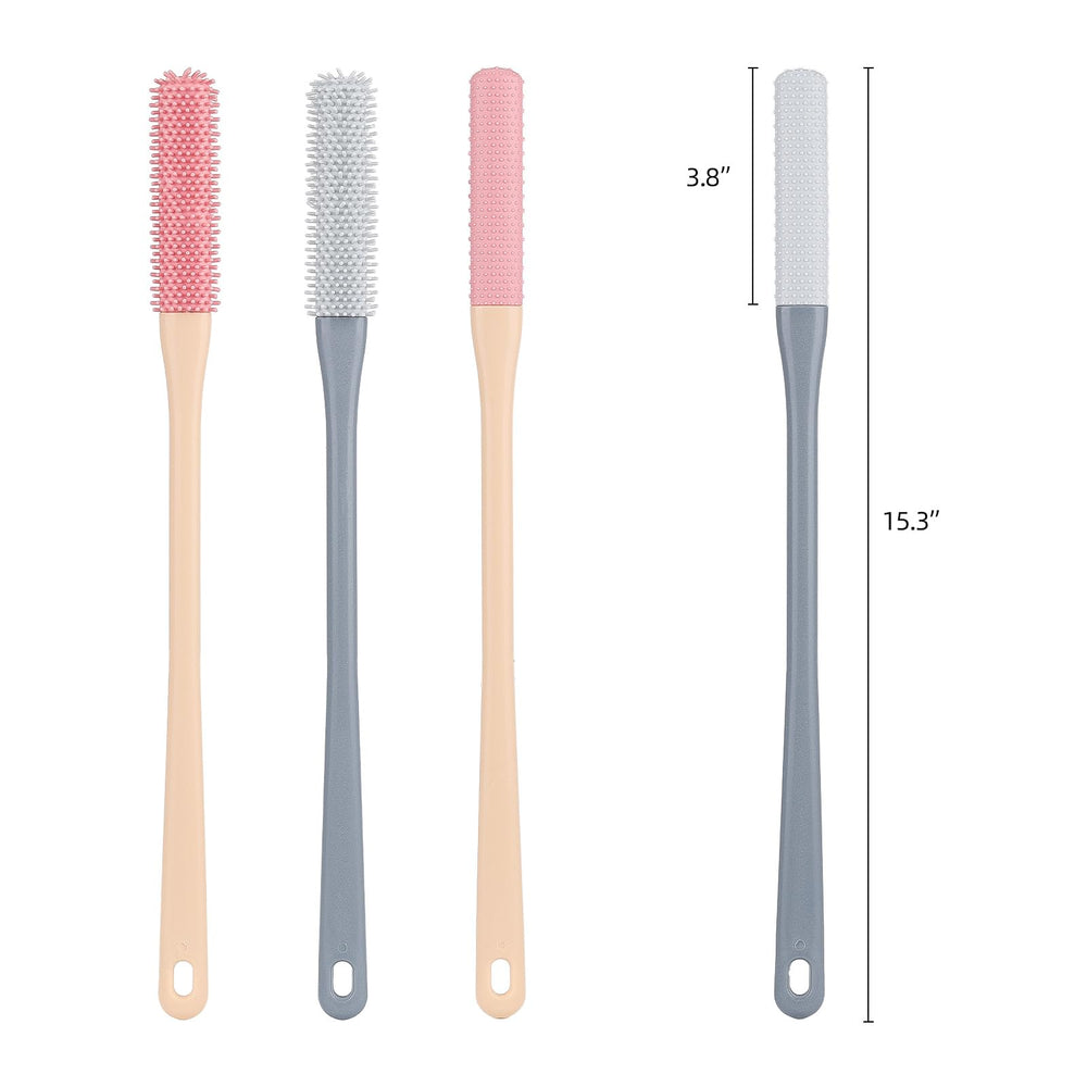 LoveBB brosse-pieds silicone gris, vue avant, douceur pour la peau