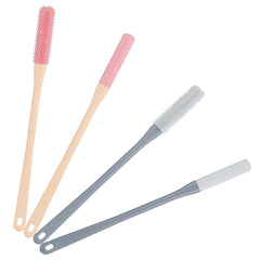 LoveBB brosse-pieds silicone rose, vue avant, nettoyage précis entre les orteils
