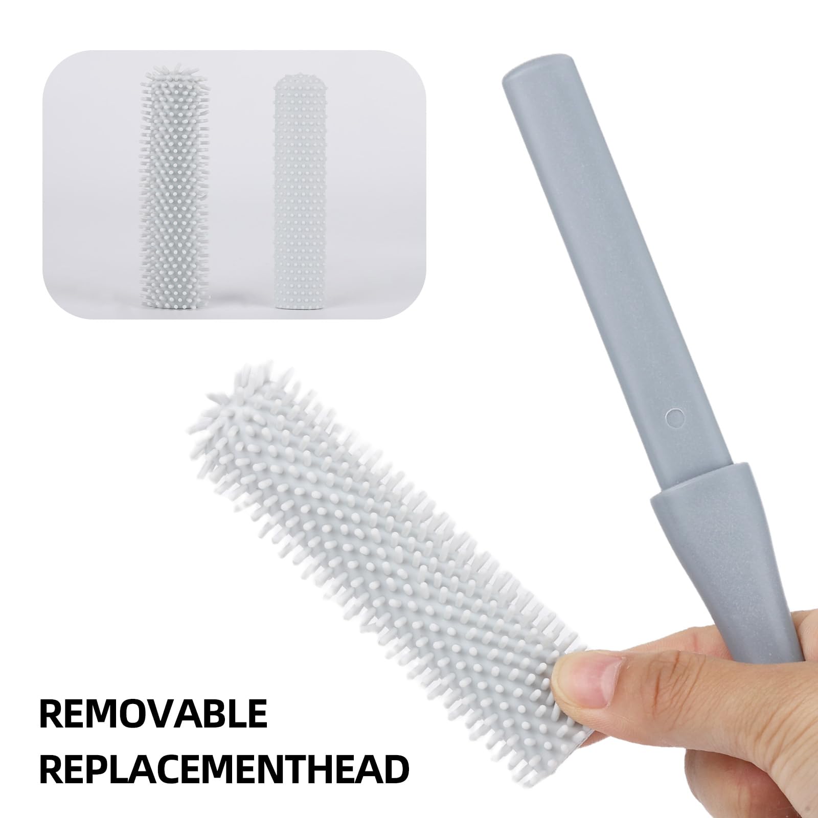 LoveBB brosse-pieds silicone rose, prise en main facile et maniable