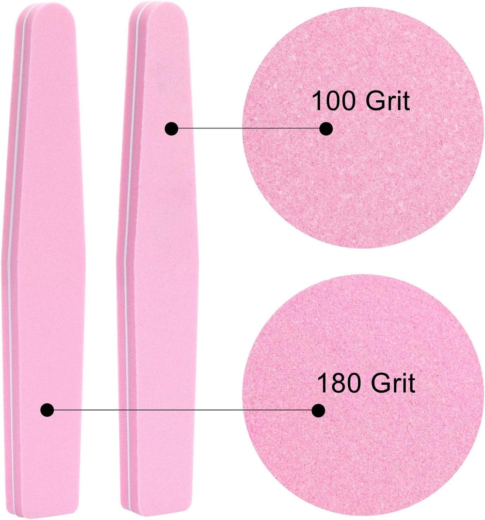LoveBB buffer-ongles 100/180 grain rose pour façonnage net.