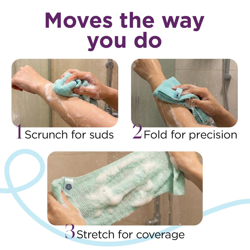 LoveBeing Scrubbed elasticite-durable s’adapte à vos mouvements.