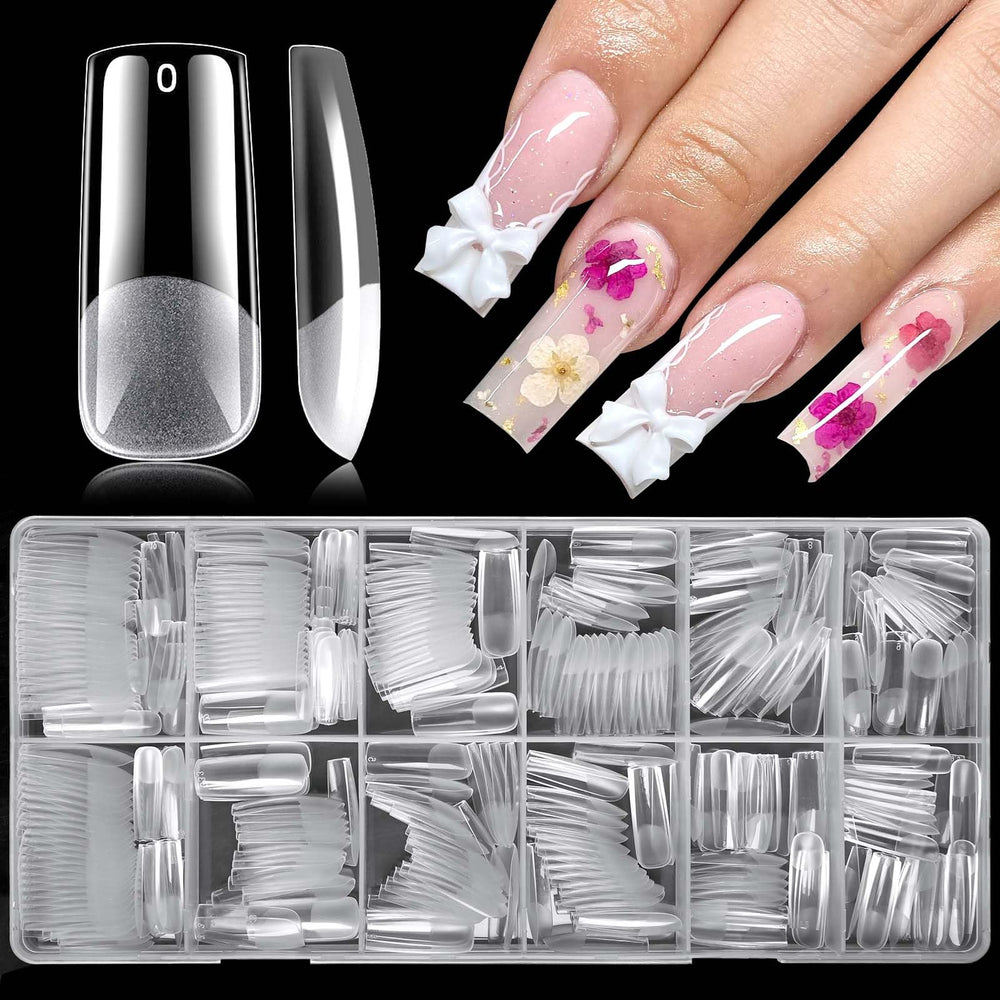 LoveOurHome 360pc onglets carres longs transparents pour extension fiable