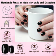 LoveOurHome pastilles adhésives incluses, faciles à appliquer sans vernis.