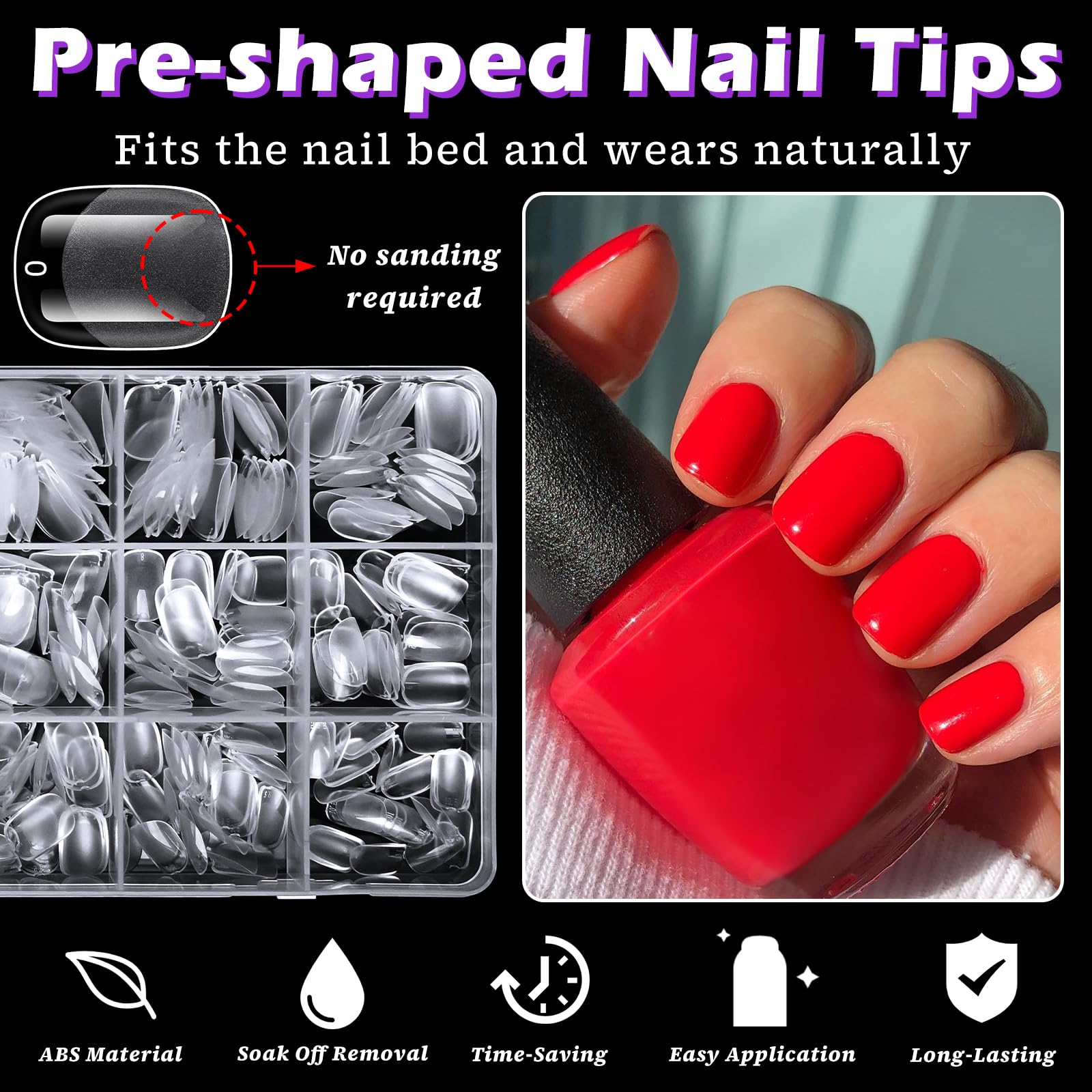 LoveOurHome adhésion solide des faux ongles, assure une tenue fiable même lors d’activités quotidiennes.