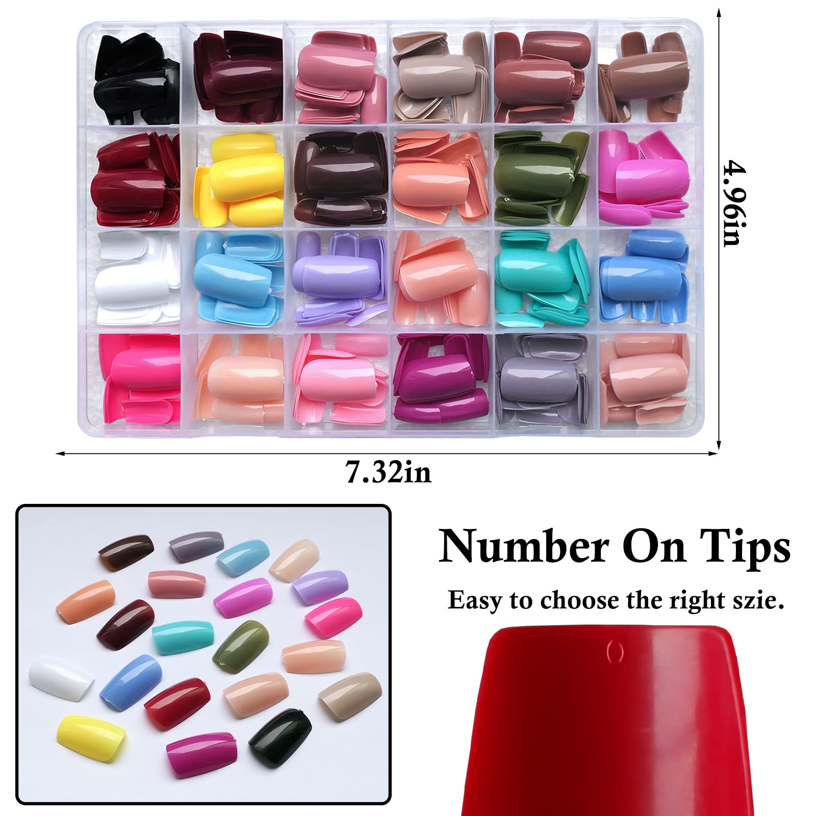 LoveOurHome onglets à poser carré moyen avec adhésifs et languettes adhésives pour une pose rapide et durable.