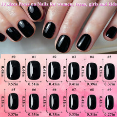 LoveOurHome: palette de 24 couleurs brillantes pour ongles press-on courts