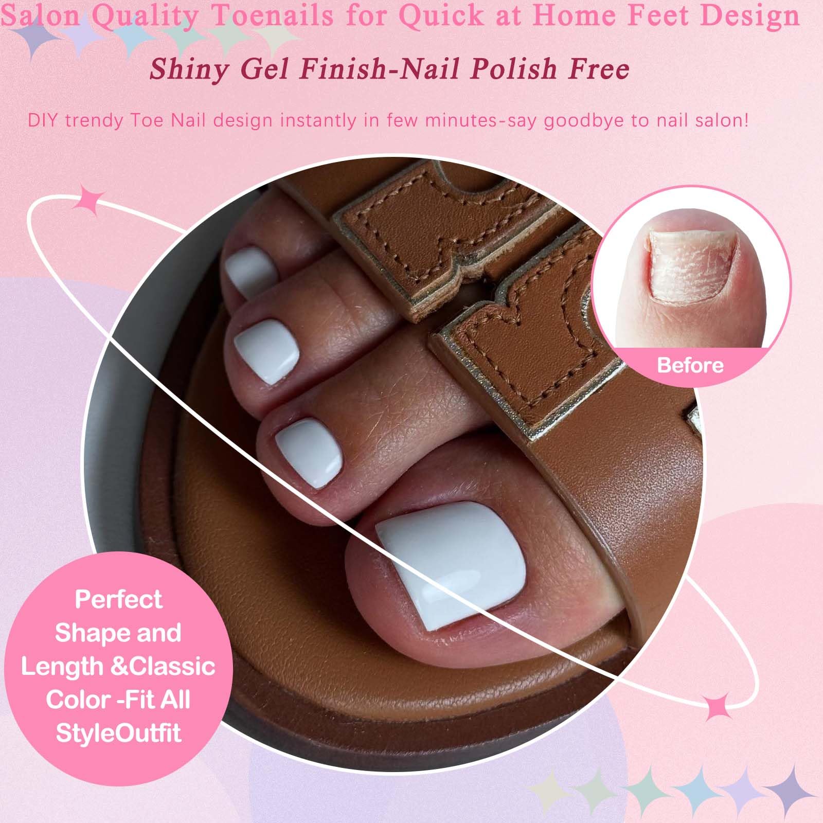 LoveOurHome tailles variées (0–12) assurent un ajustement confortable pour chaque ongle.