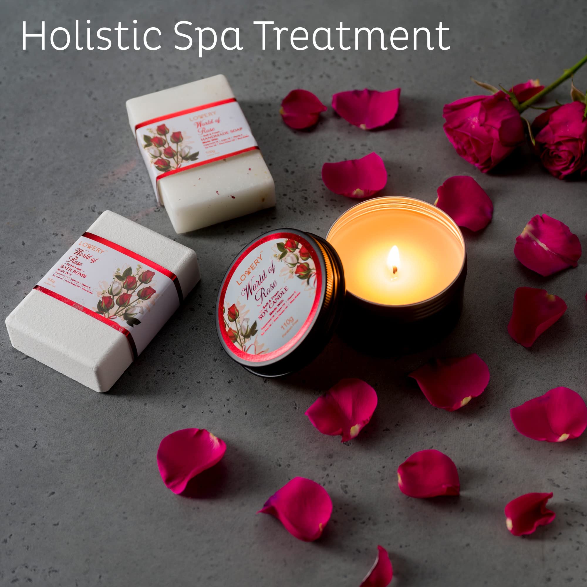 LOVERY Bain-bulle-rose: mousse parfumée pour un moment spa