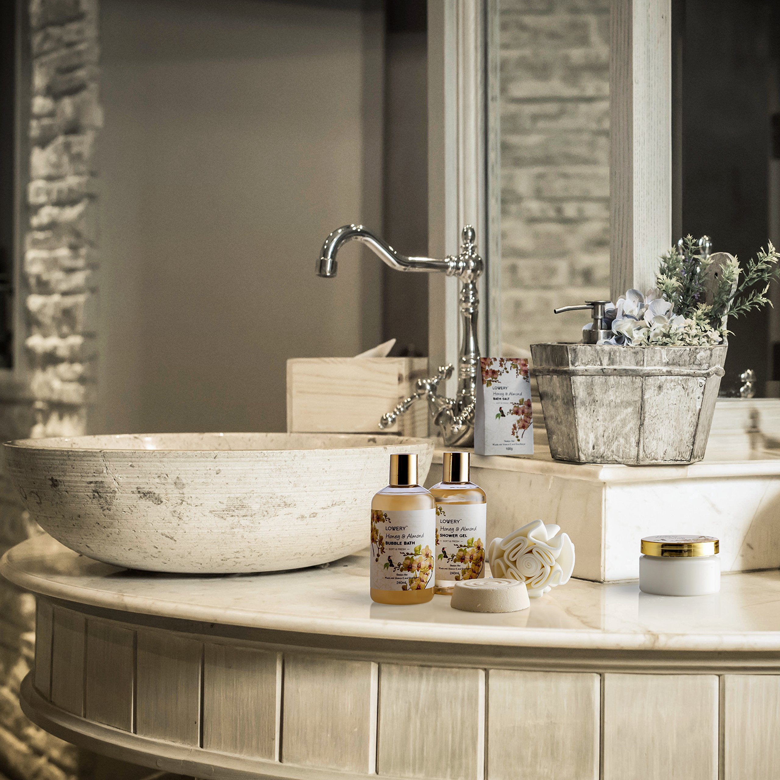 Bain moussant miel et amande, moment relaxant à la maison