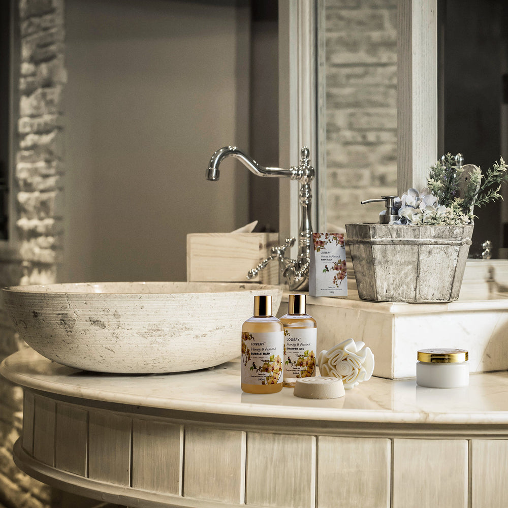 Bain moussant miel et amande, moment relaxant à la maison