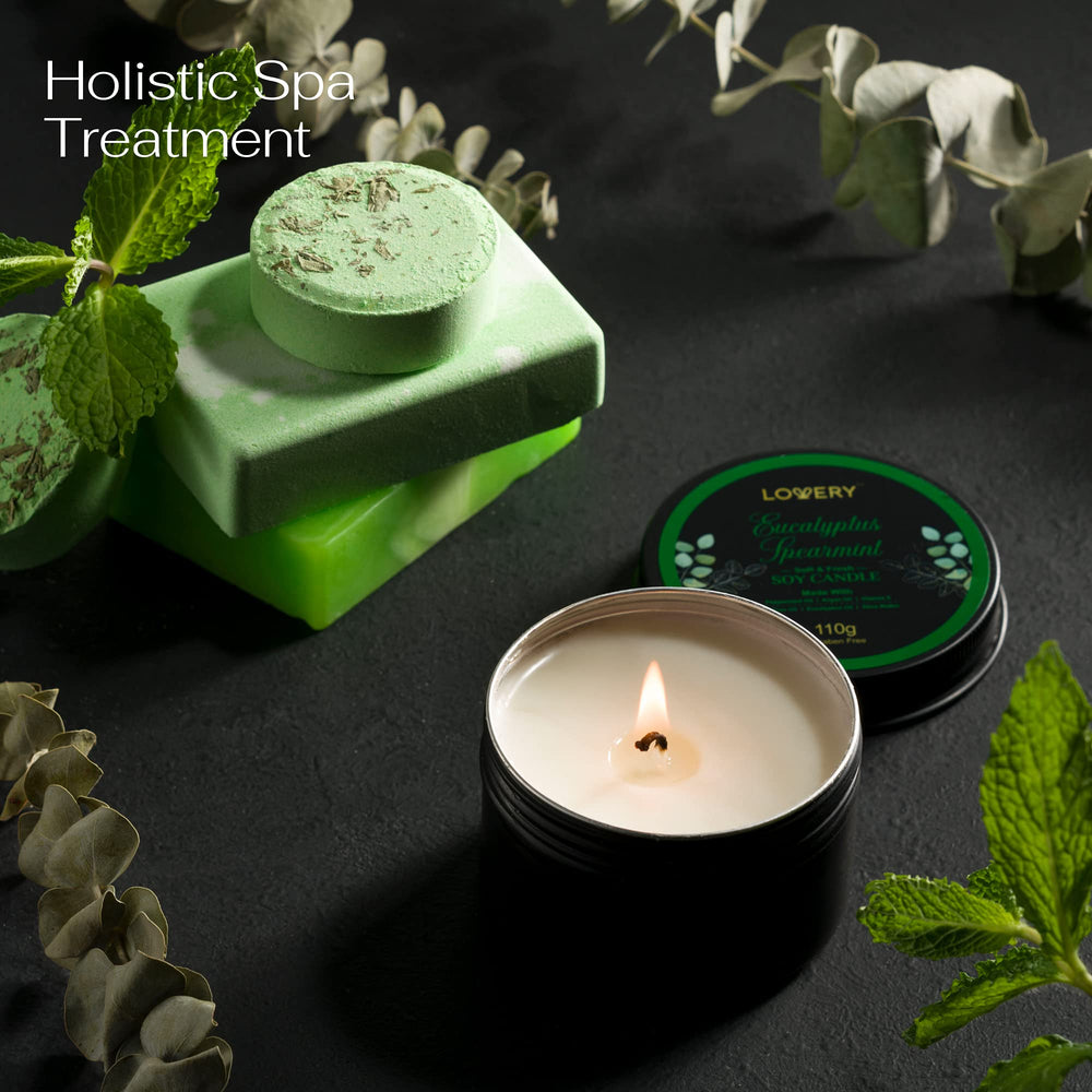 Lovery bain-mousse bulles menthe eucalyptus, texture douce