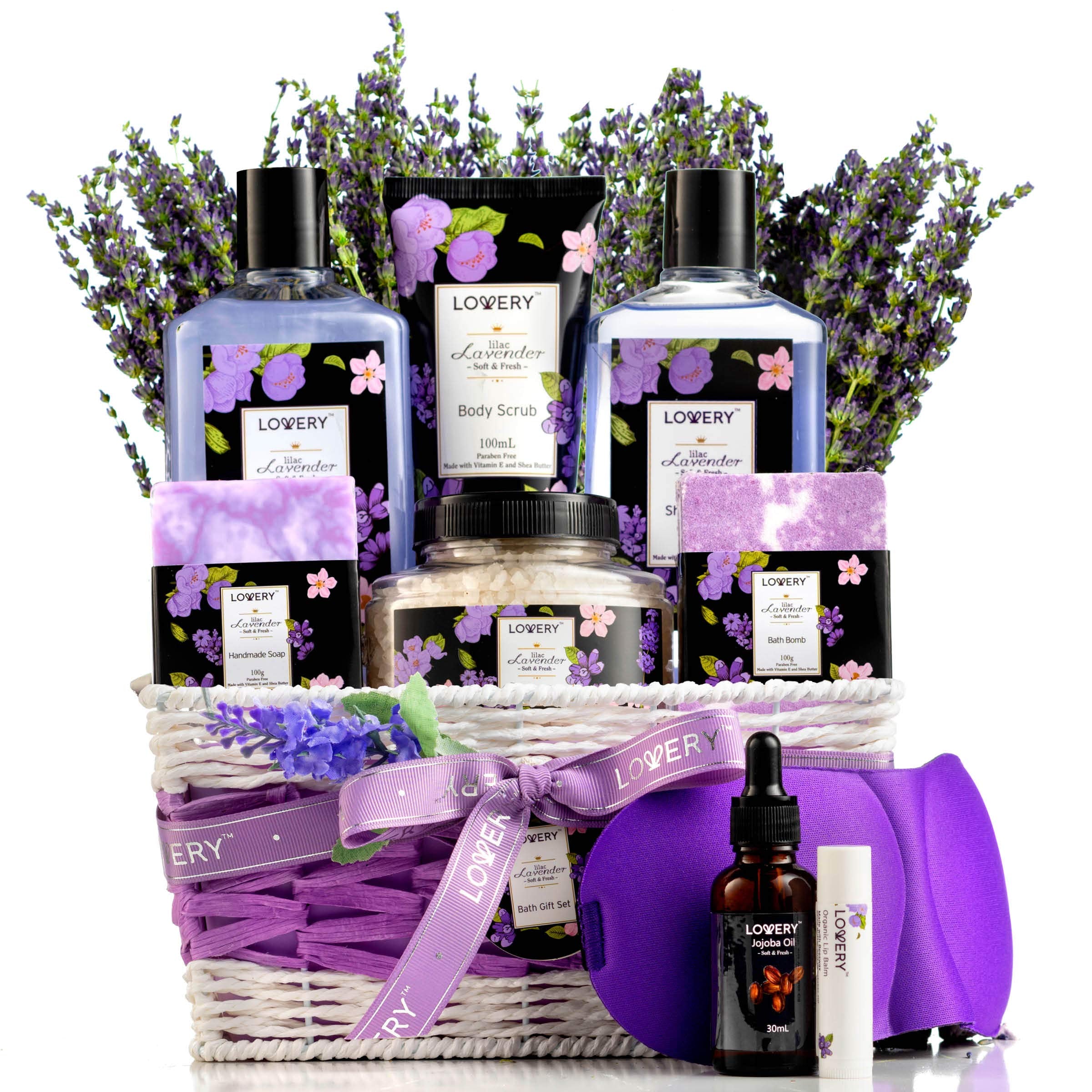 Lovery bombes bain lavande-lilas pour un moment détente aromatique et rafraîchissant.
