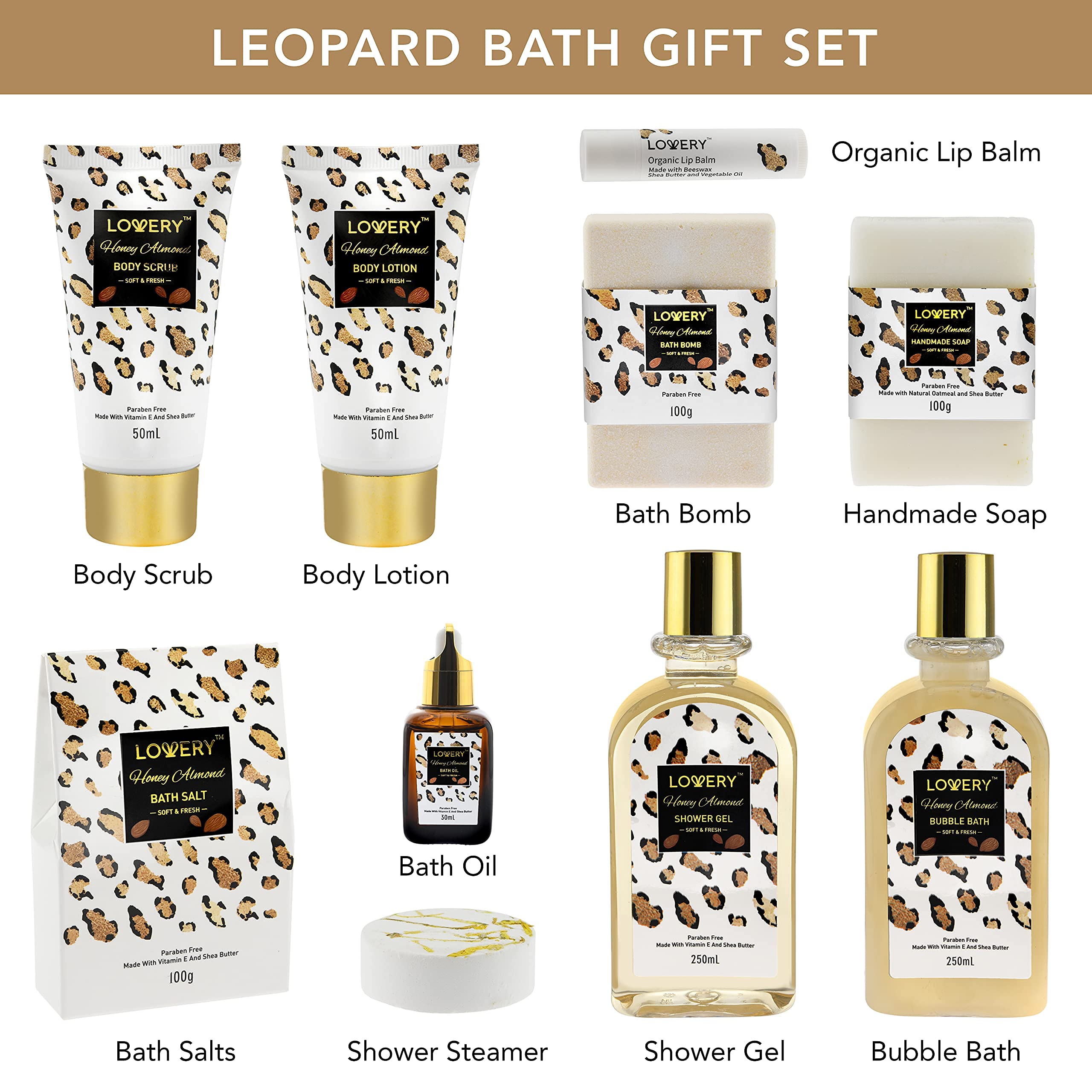 Bougie spa Lovery pour une ambiance relaxante miel-amande
