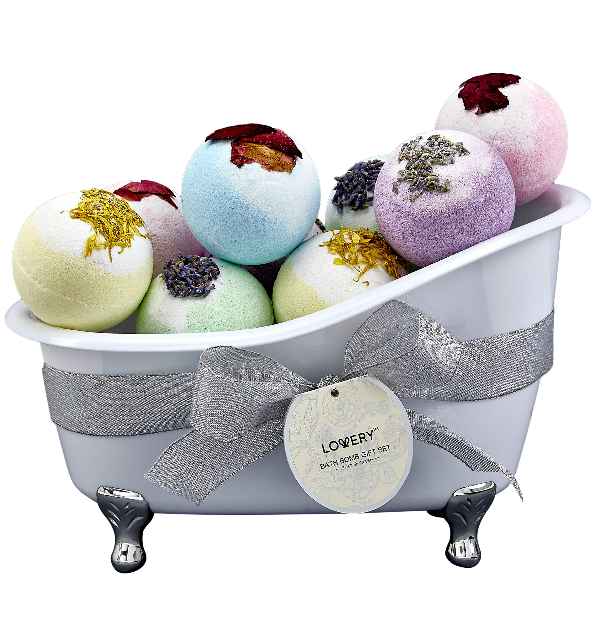 Boules de bain Lovery rose parfum fleur de cerisier pour spa à domicile.