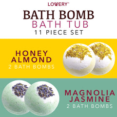 Boules de bain Lovery vert magnolia jasmin pour une sensation rafraîchissante.