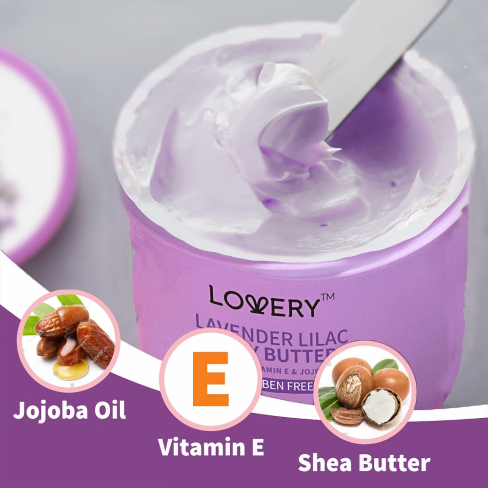 Lovery ingrédients beurre de karité jojoba vitamine E nourrissent la peau