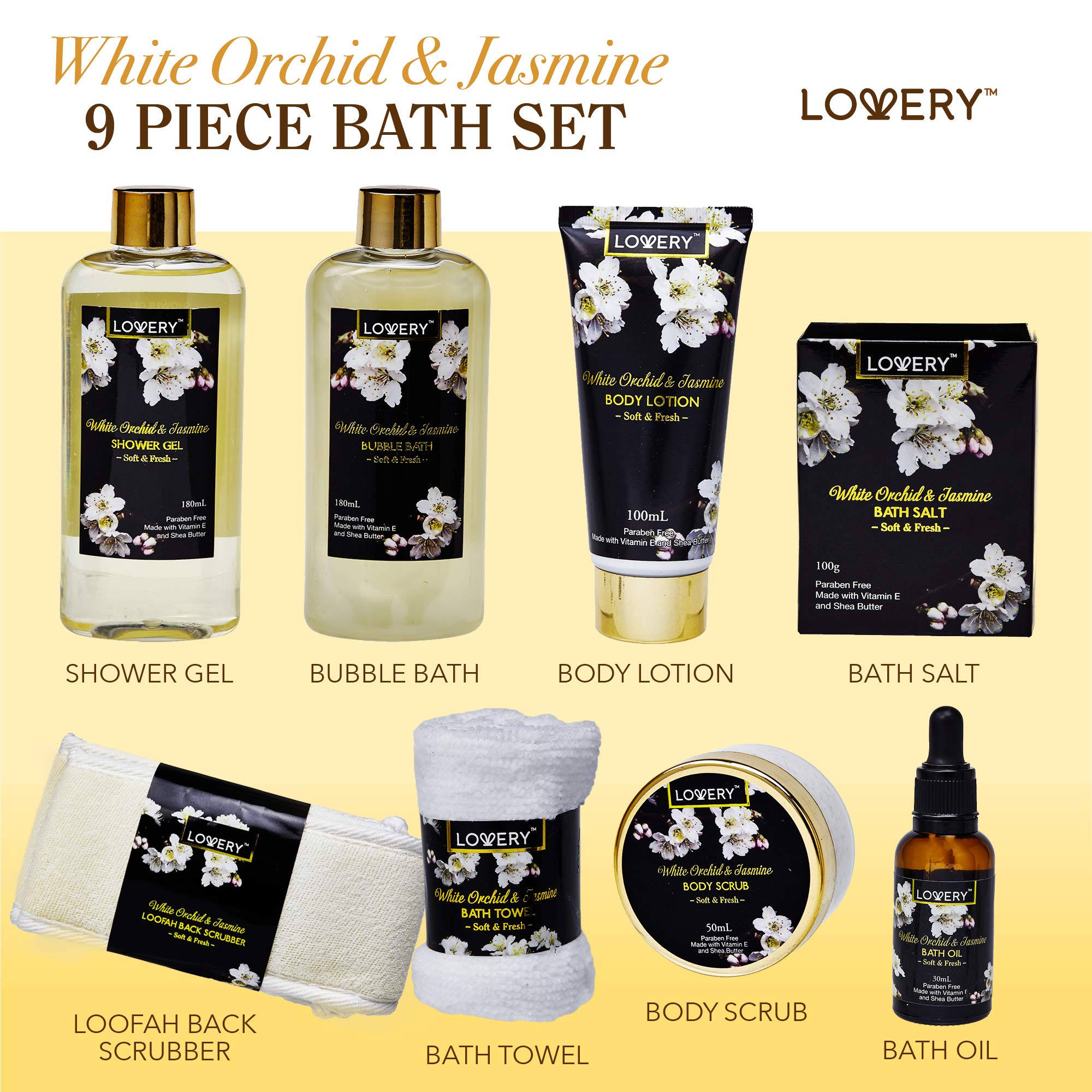 Lovery Bain Moussant Orchidée et Jasmin: moment sensoriel pour soin spa