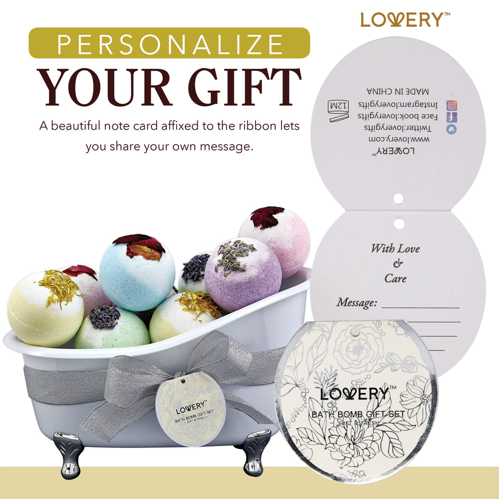 Coffret cadeau Lovery bain, emballage élégant prêt à offrir.