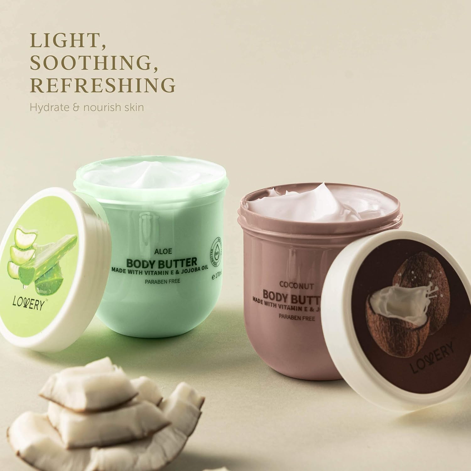 LOVERY texture-creme légère : application facile et absorption rapide.