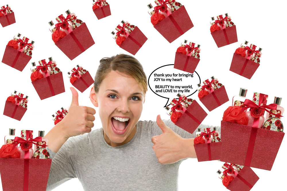 LOVESTEE gift-set box presents a luxurious at-home spa experience.