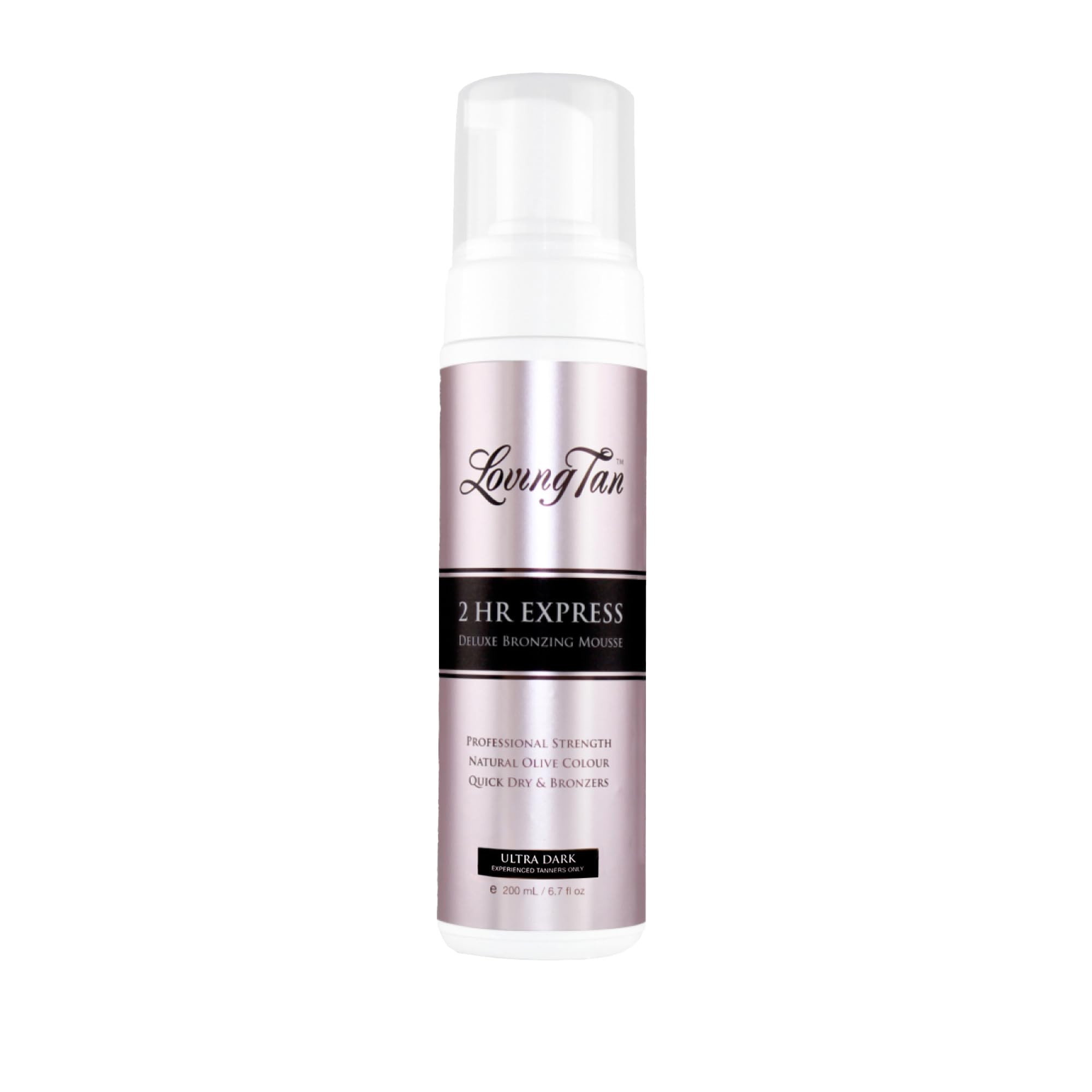 Loving Tan 2 HR Express Mousse, flacon — bronzage rapide et naturel.