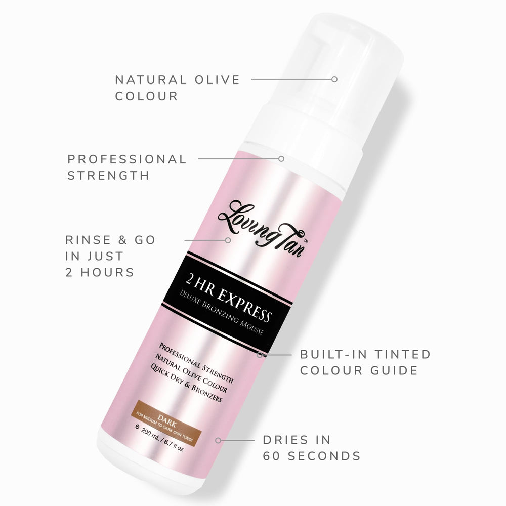 Loving Tan guide couleur intégré pour une application sans stries