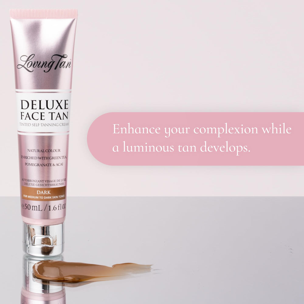 Loving Tan Deluxe Face Self Tanner - effet bronzant immédiat pour un éclat rapide.