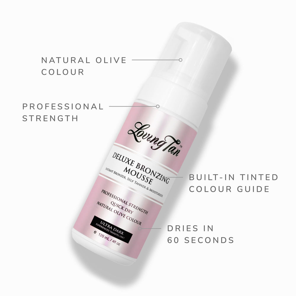 Séchage rapide en 60 secondes avec Loving Tan Deluxe