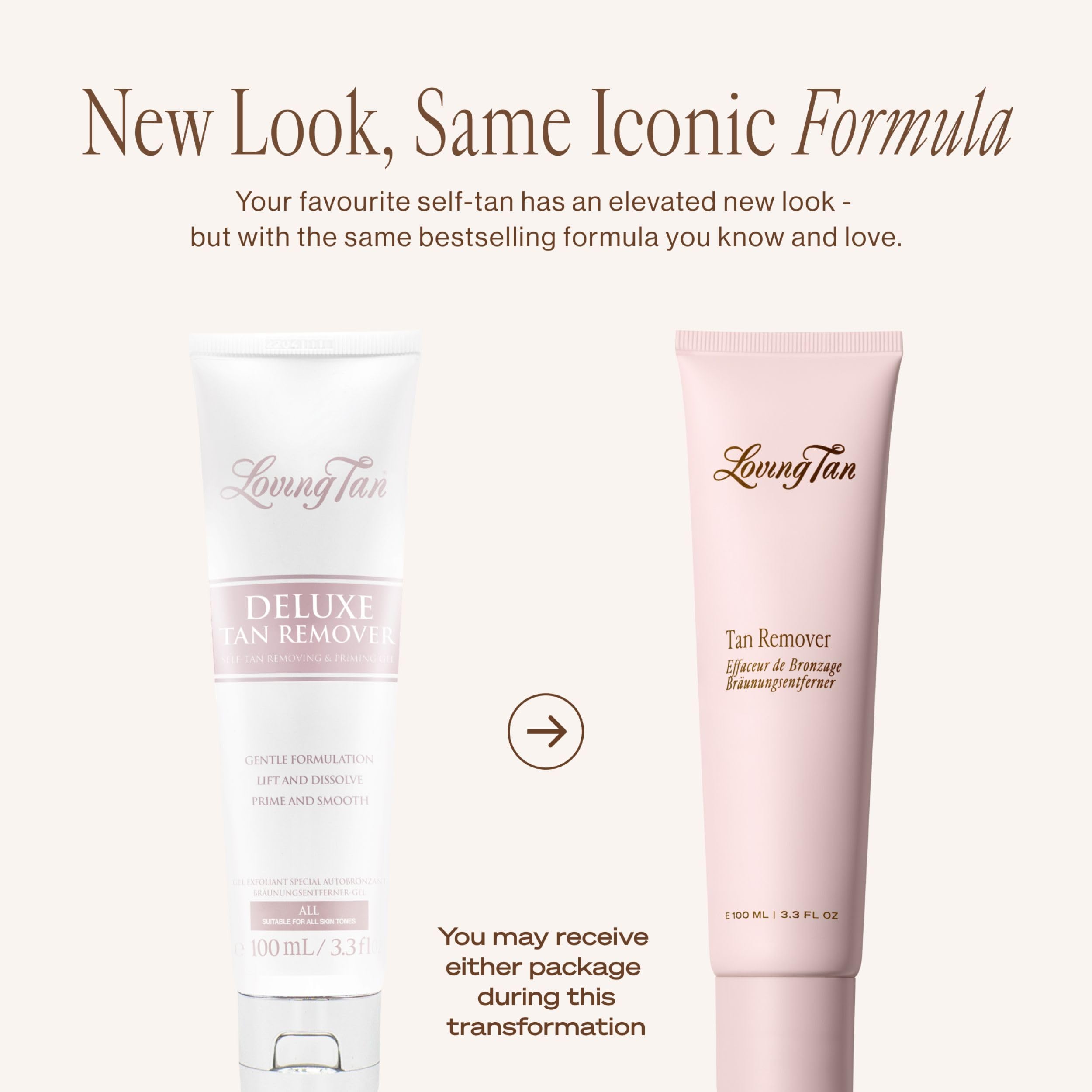 Loving Tan Deluxe Tan Remover Gel – application, élimine en douceur le bronzant excédentaire.