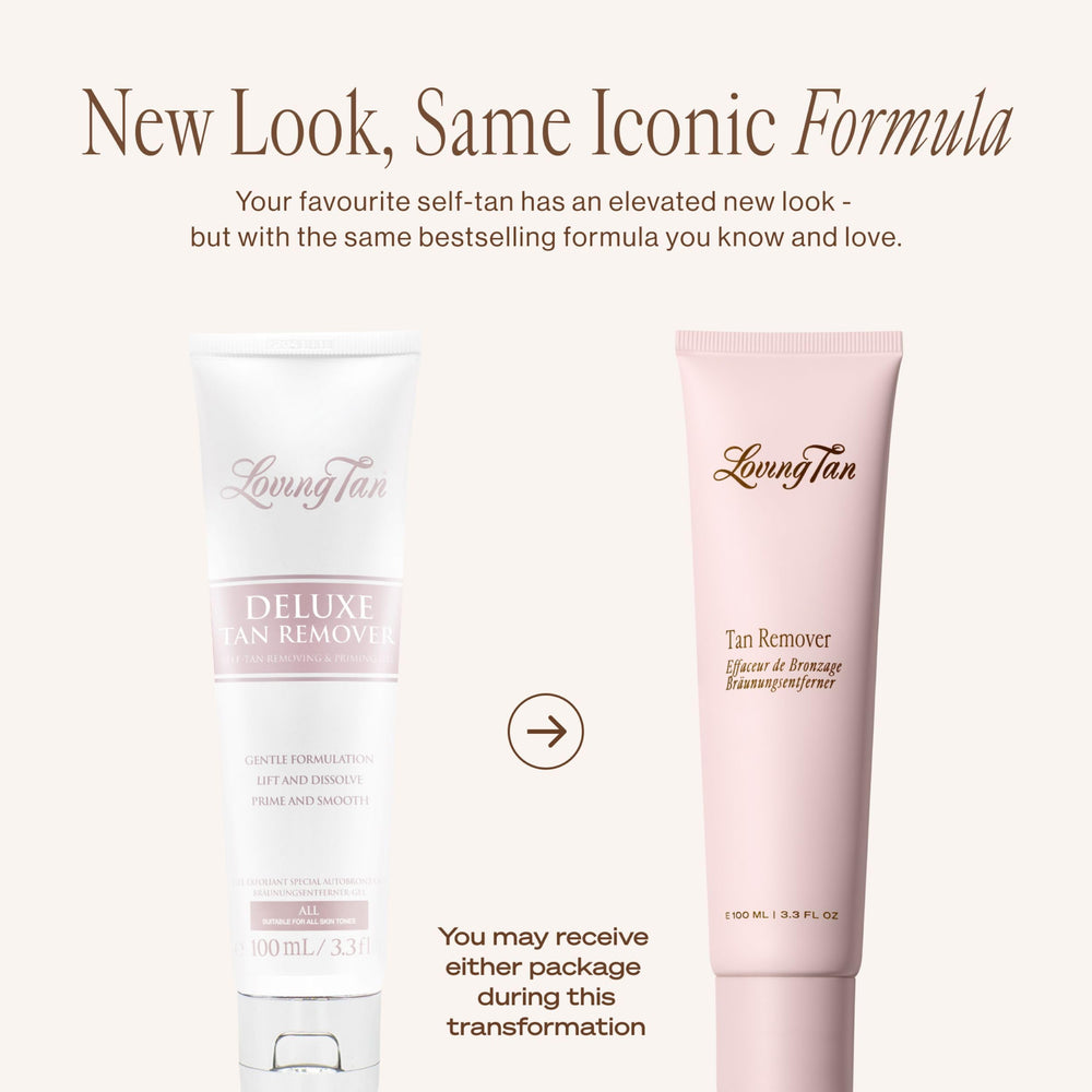 Loving Tan Deluxe Tan Remover Gel – application, élimine en douceur le bronzant excédentaire.