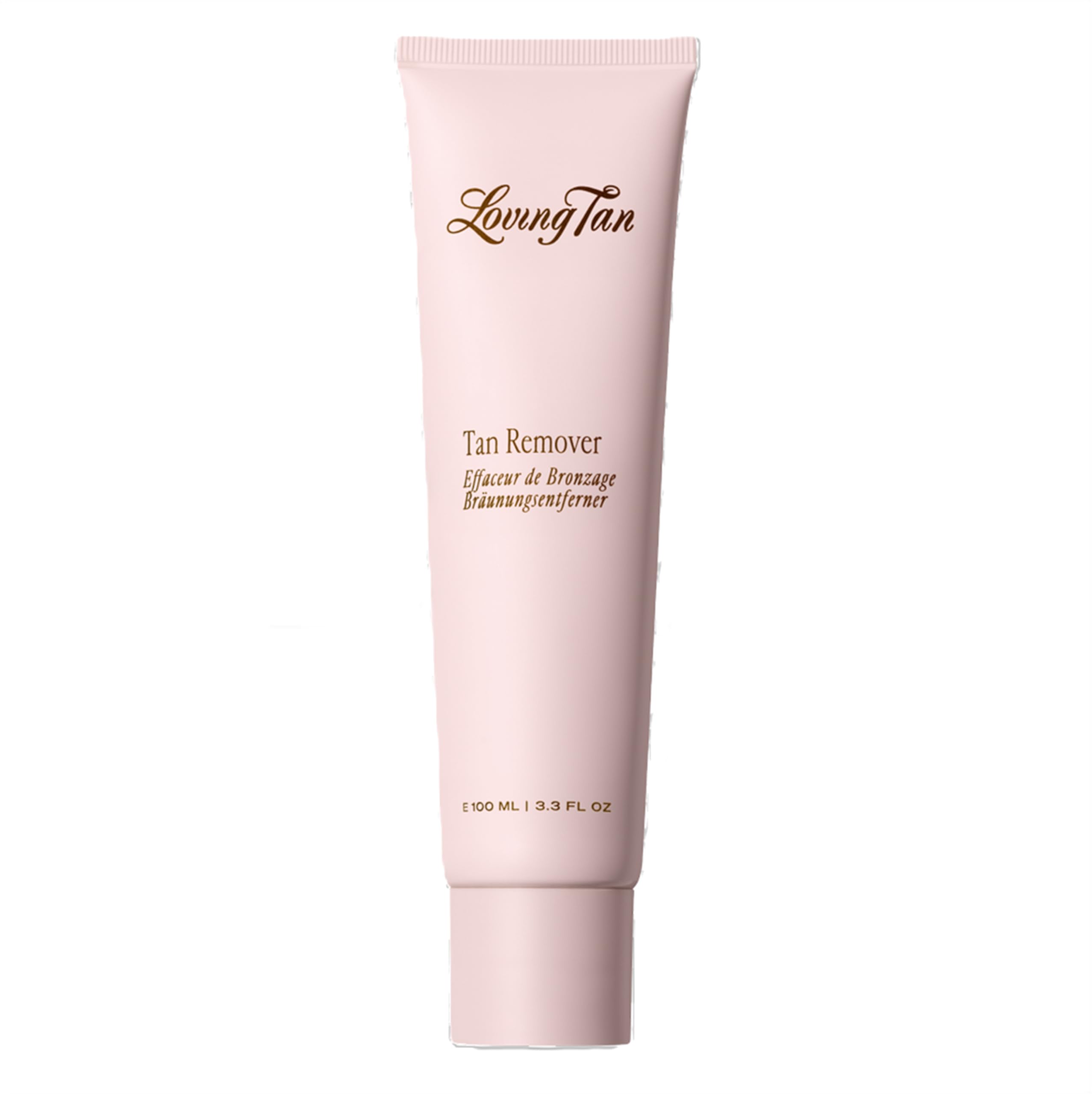 Loving Tan Deluxe Tan Remover Gel – bouteille, nettoie et prépare la peau avant l’application.