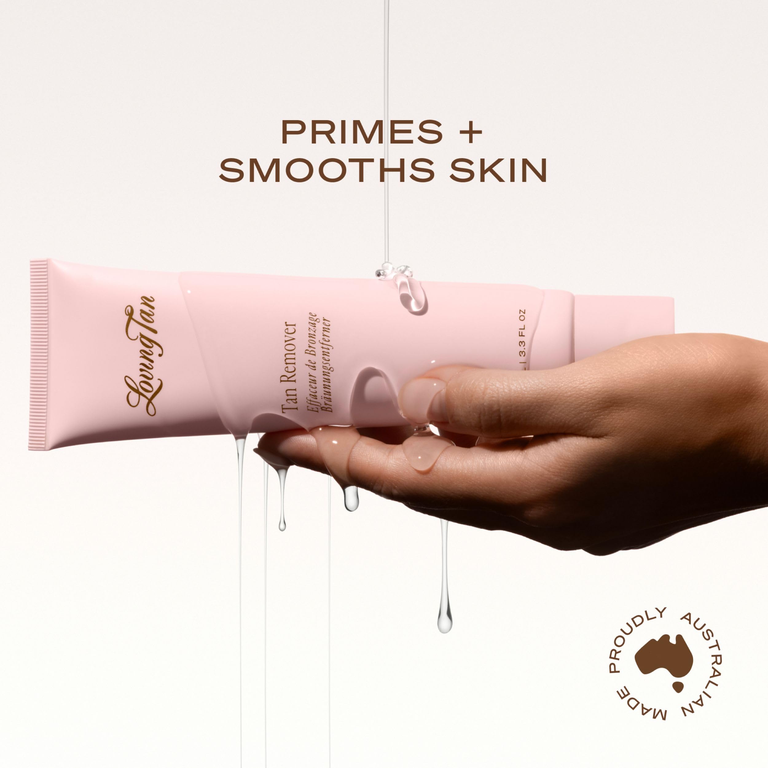 Loving Tan Deluxe Tan Remover Gel – massage circulaire, polissage de la peau et retrait du tan.