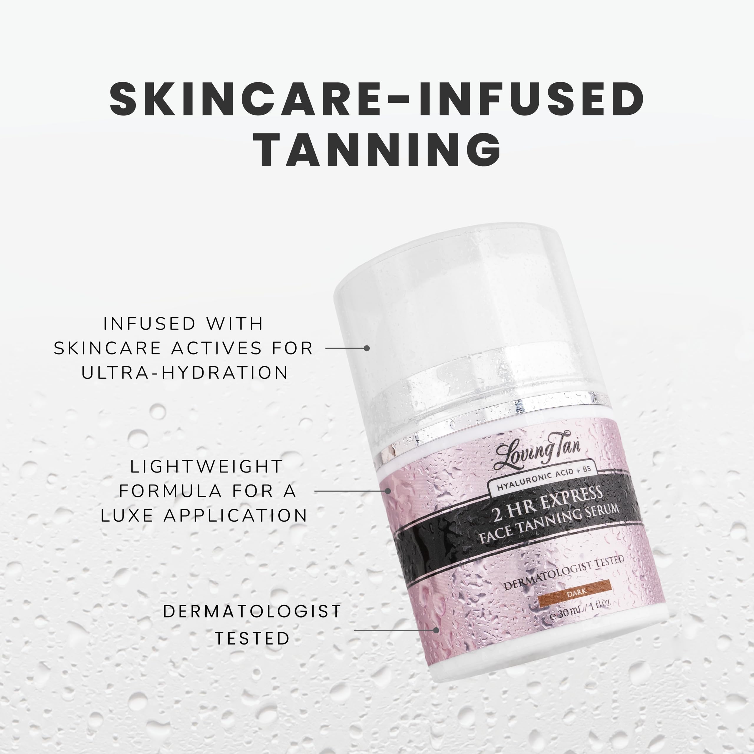 DHA naturel dans Loving Tan pour une couleur naturelle sur le visage.