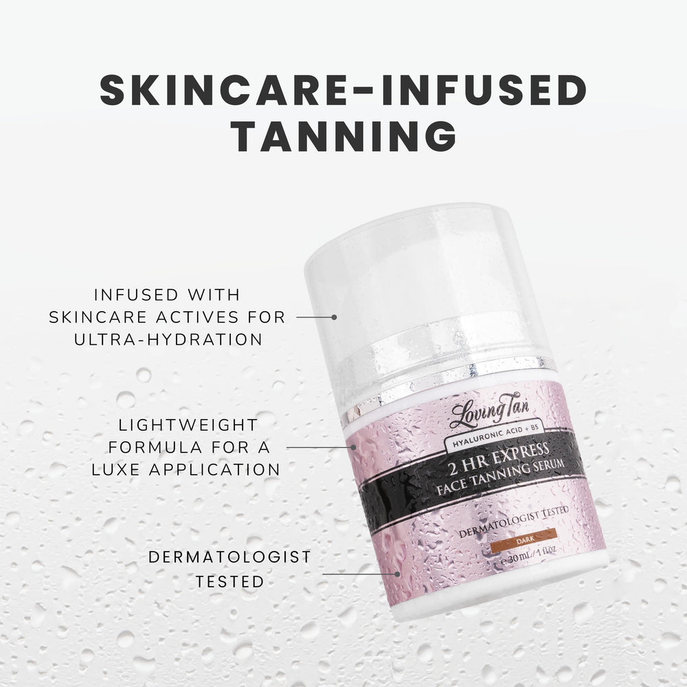 DHA naturel dans Loving Tan pour une couleur naturelle sur le visage.