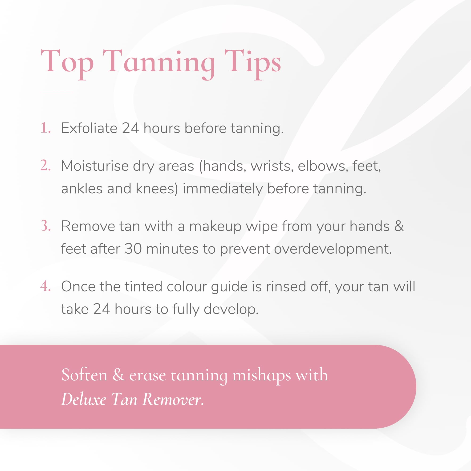 Loving Tan emballage pratique et flacon de 4 oz pour plusieurs utilisations.