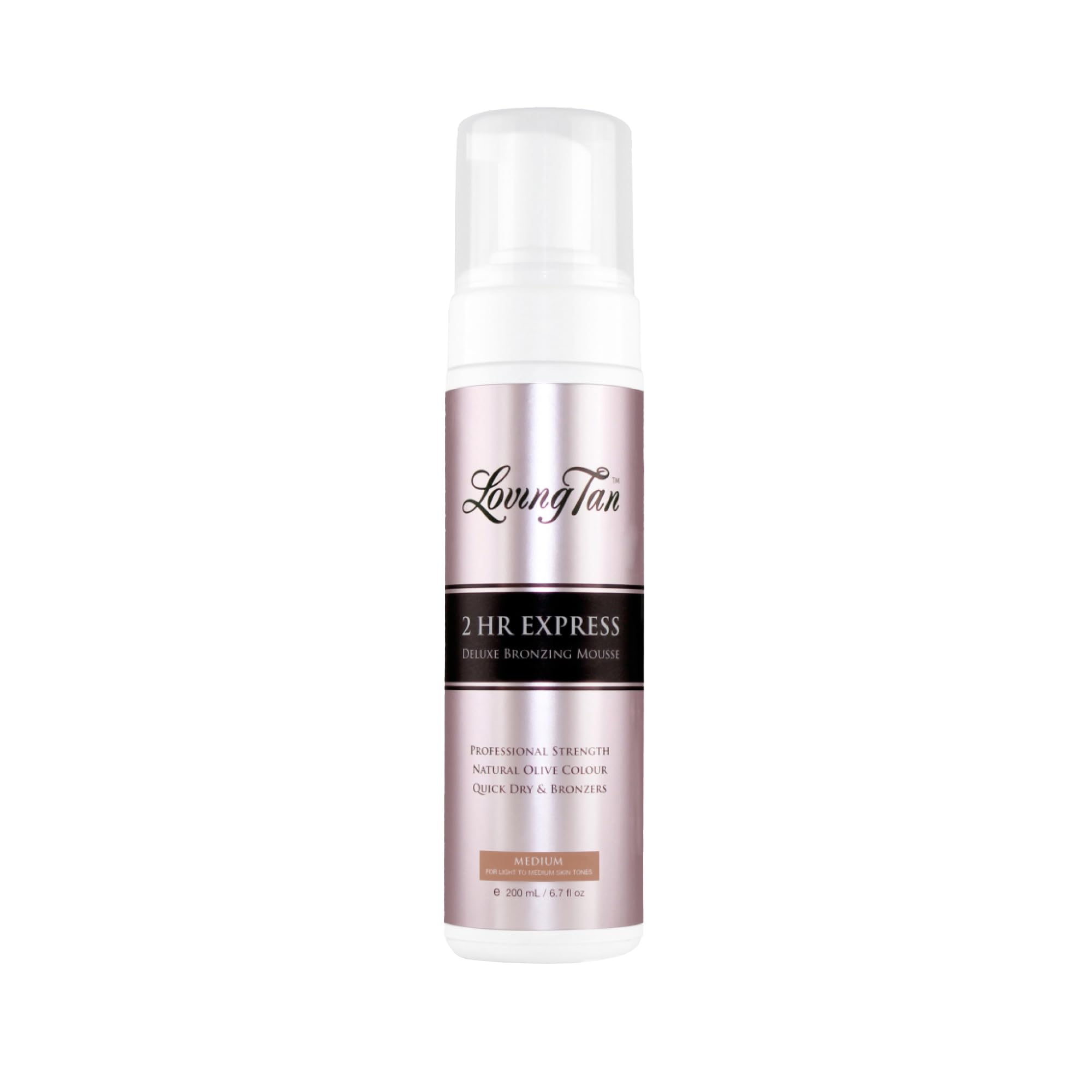 Loving Tan Mousse Express: couleur instantanée et tan naturel, prêt en 2 heures.