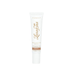 Loving Tan Purest Visage Sérum, bouteille élégante prête pour un bronzage naturel.