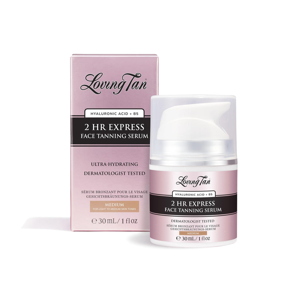 Loving Tan Serum Visage 2h Express – teinte moyenne prête à l’emploi