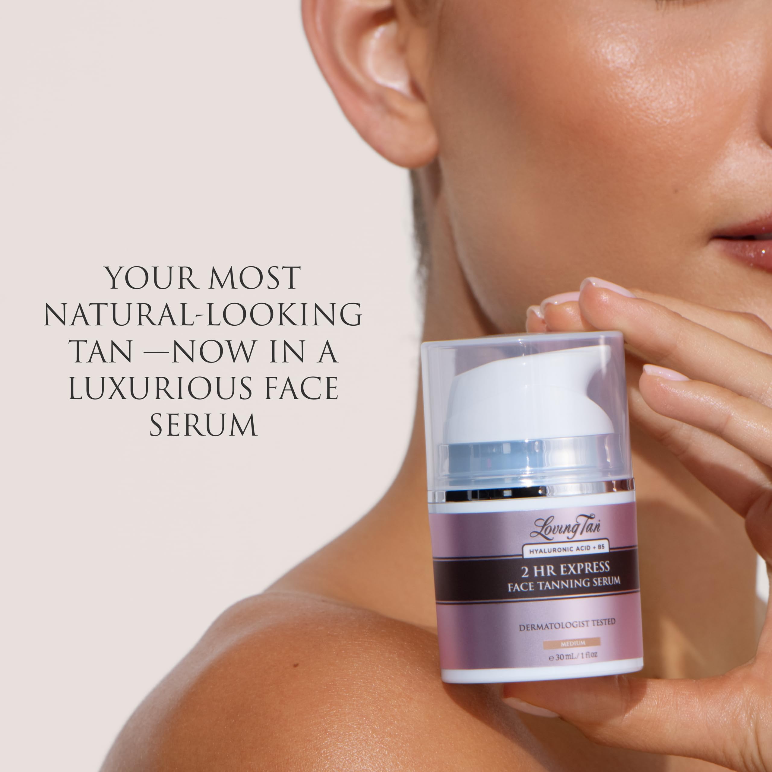 Guide couleur visible du Loving Tan Serum Visage pour application précise