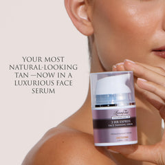 Guide couleur visible du Loving Tan Serum Visage pour application précise