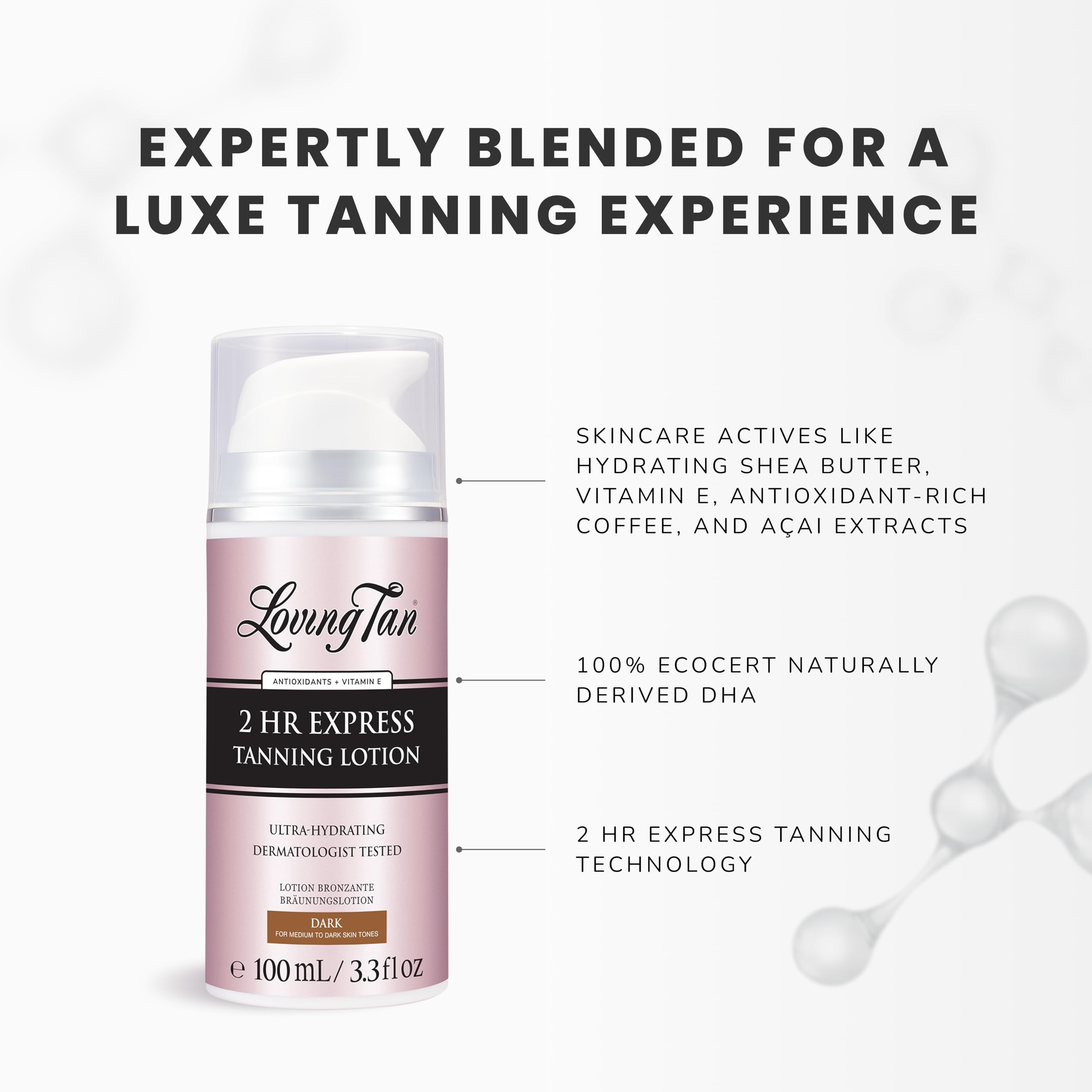 Loving Tan teinte finale se développe pour un bronzage durable